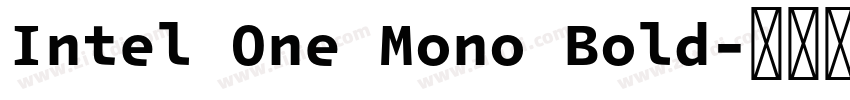 Intel One Mono Bold字体转换